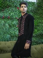 Black Foil Kurta Set