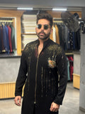 Black Canvas Kurta