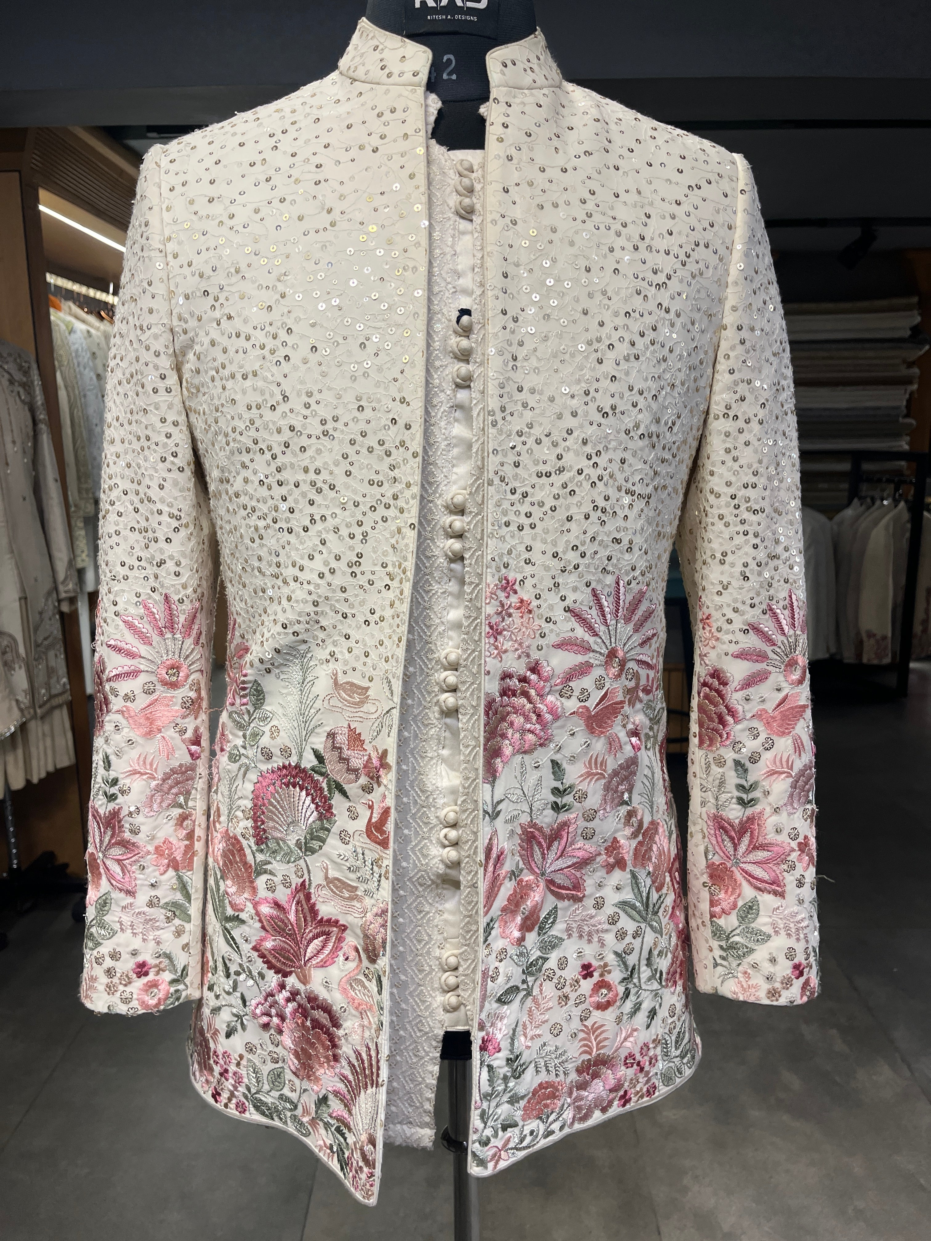 Regal Floral Shrug Set