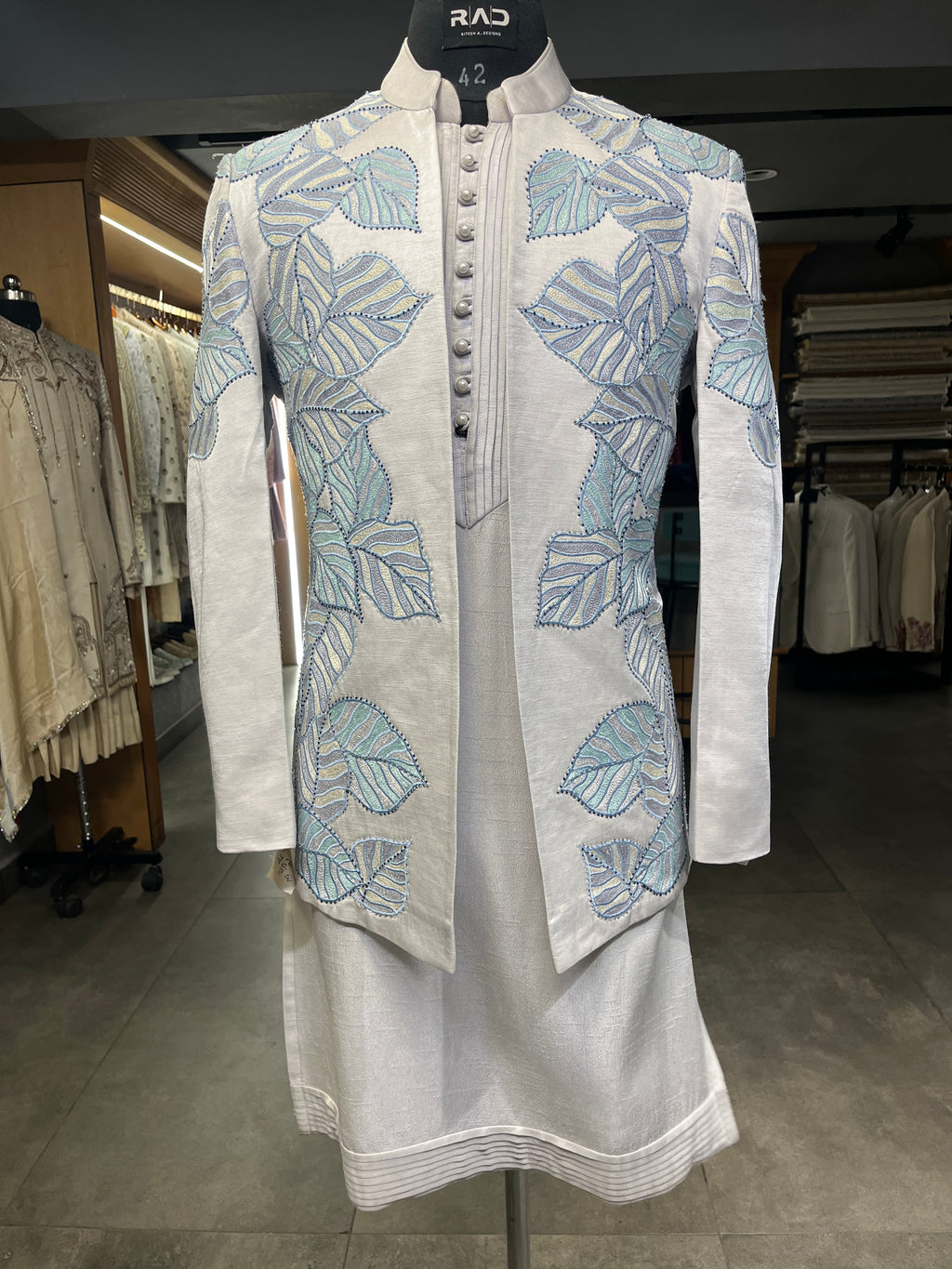 Royal Mist Shrug Set