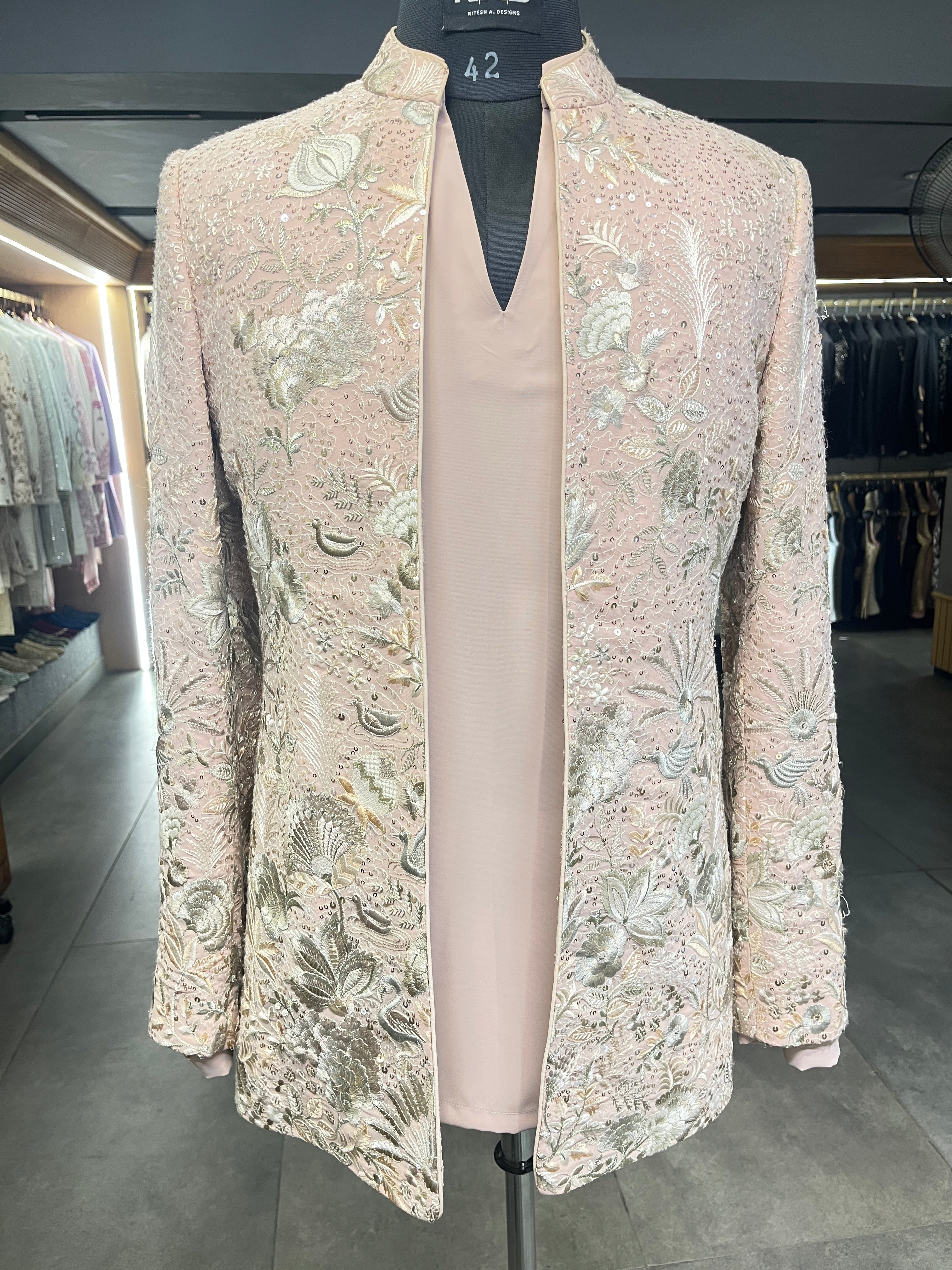 Heritage Embroidered Shrug Set