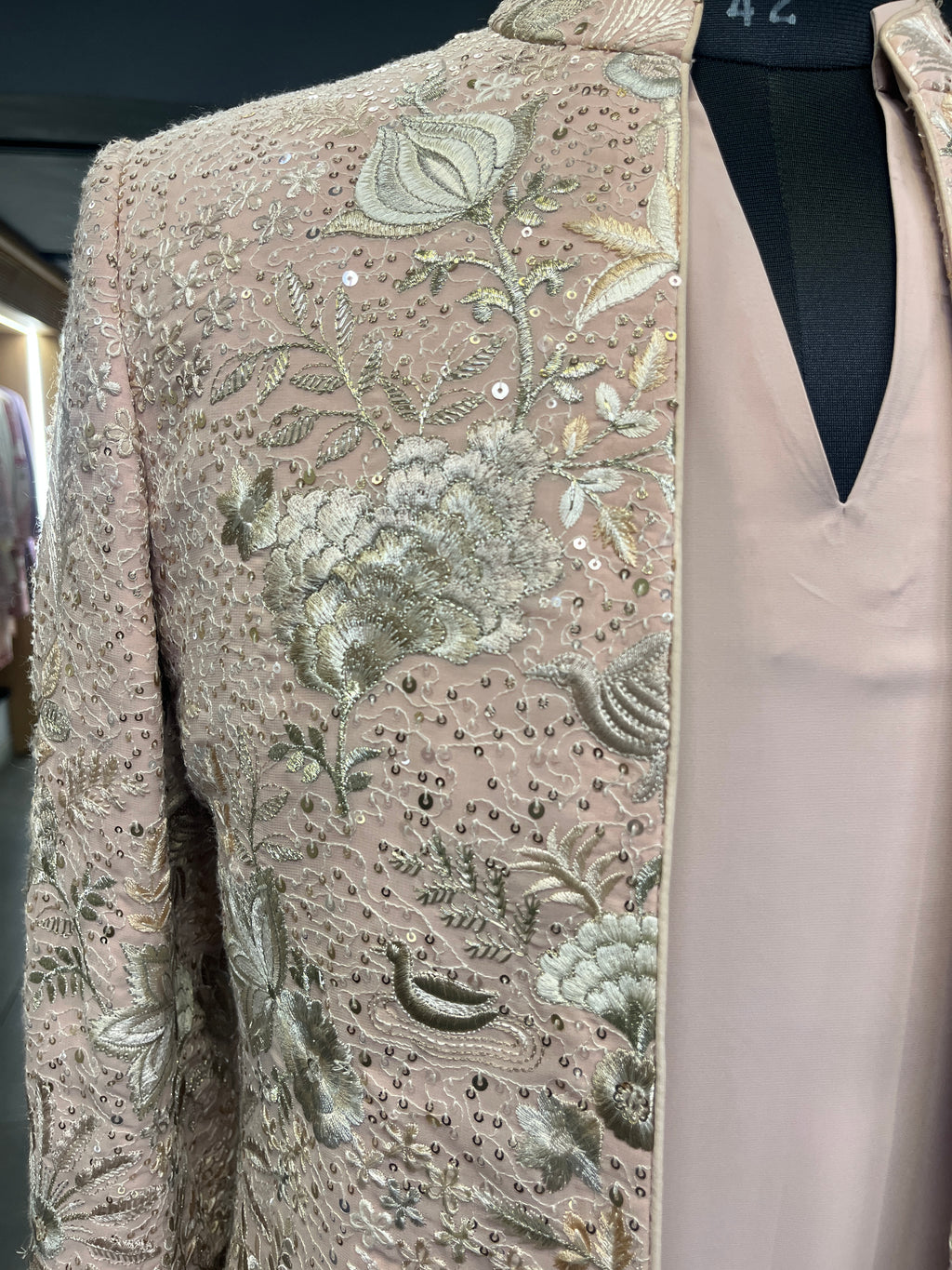 Heritage Embroidered Shrug Set