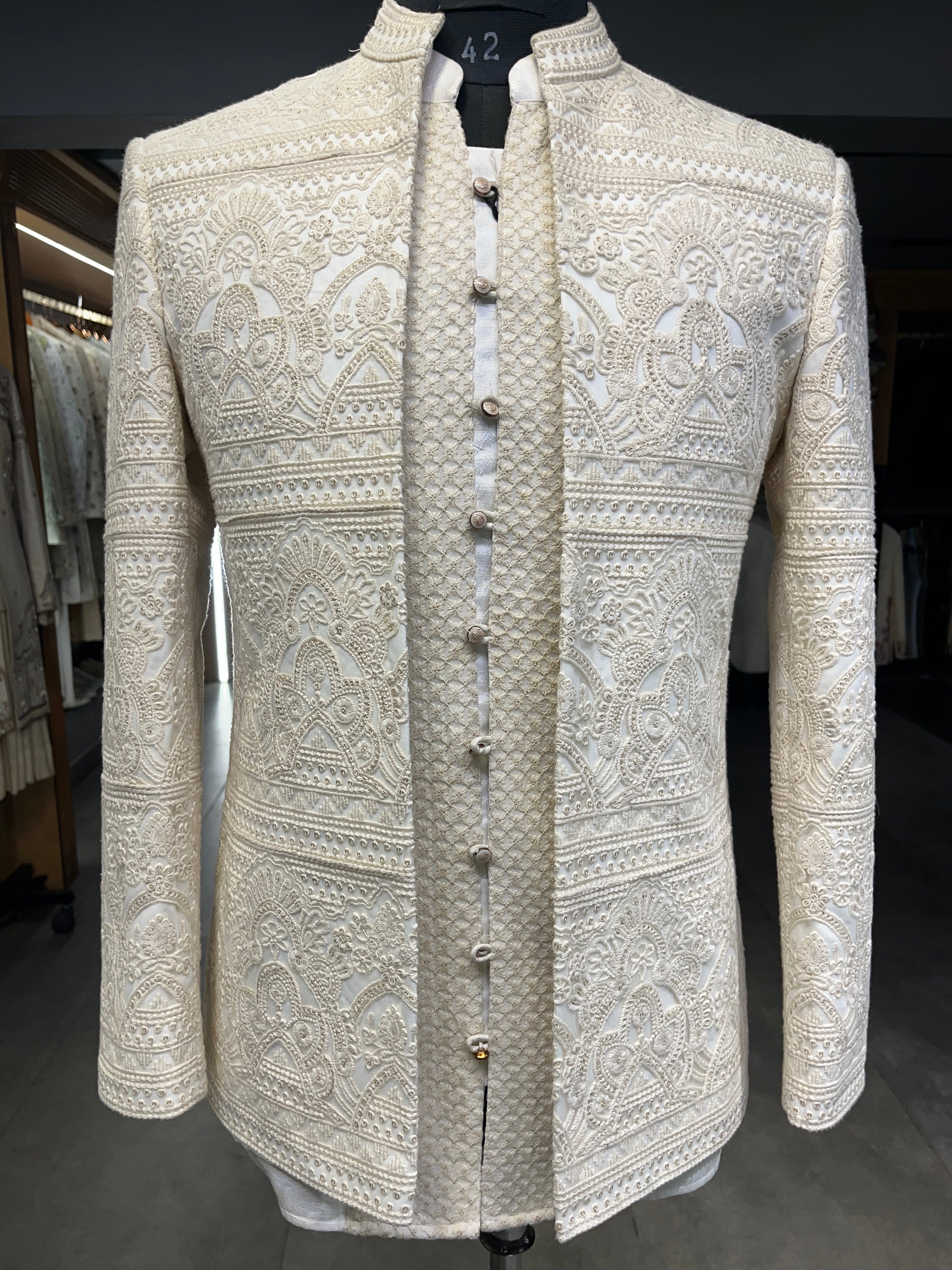 Maharaja Embroidered Shrug set