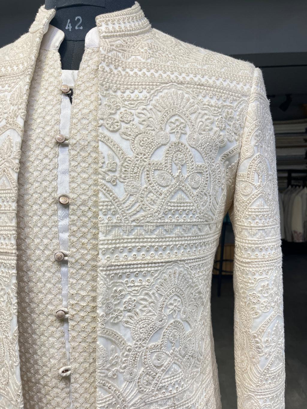 Maharaja Embroidered Shrug set