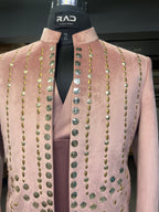 Royal Pink Indo-Western Shrug set