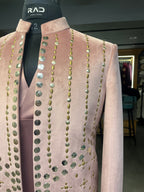 Royal Pink Indo-Western Shrug set