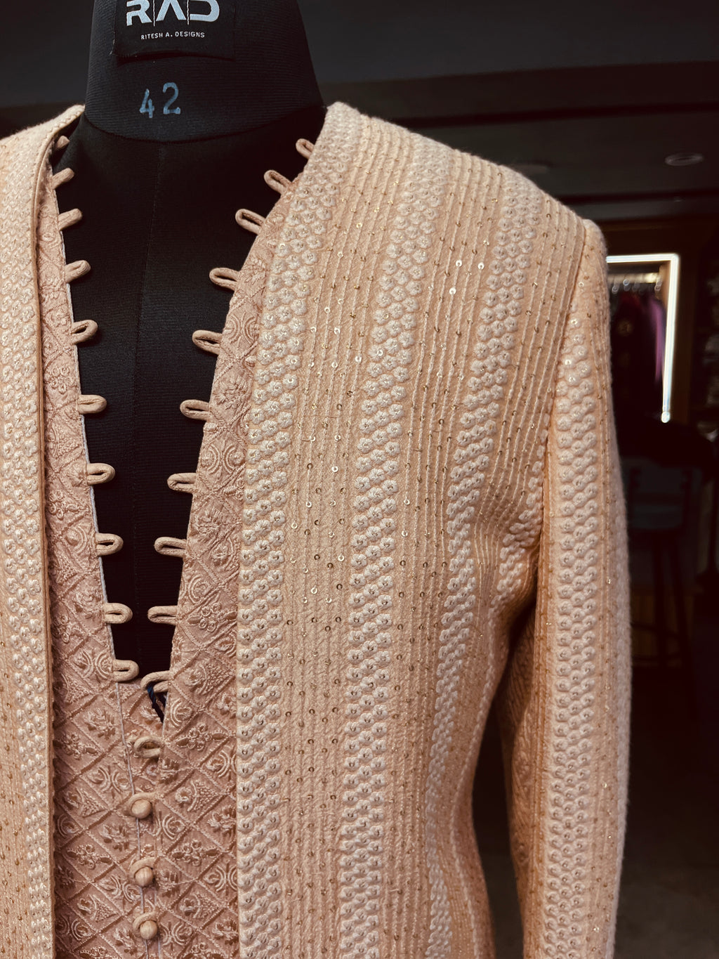 Aurum Beige Shrug Set