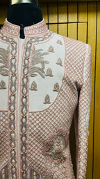 Arivansh Blush Ivory Heritage Sherwani