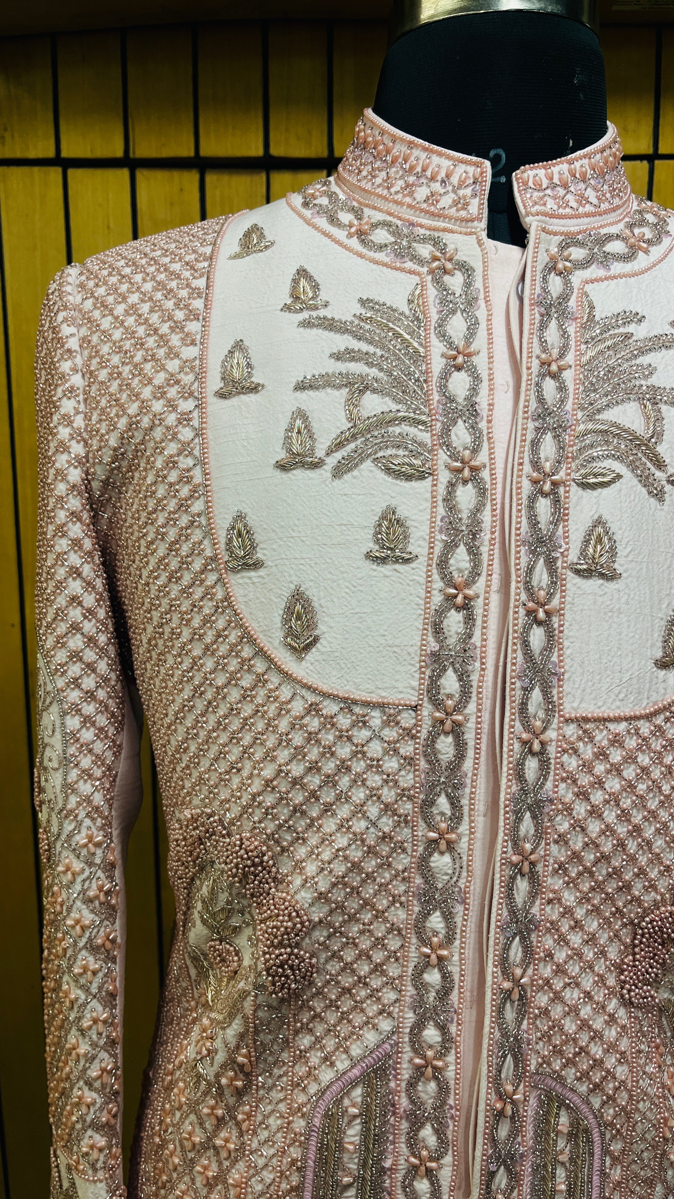 Arivansh Blush Ivory Heritage Sherwani