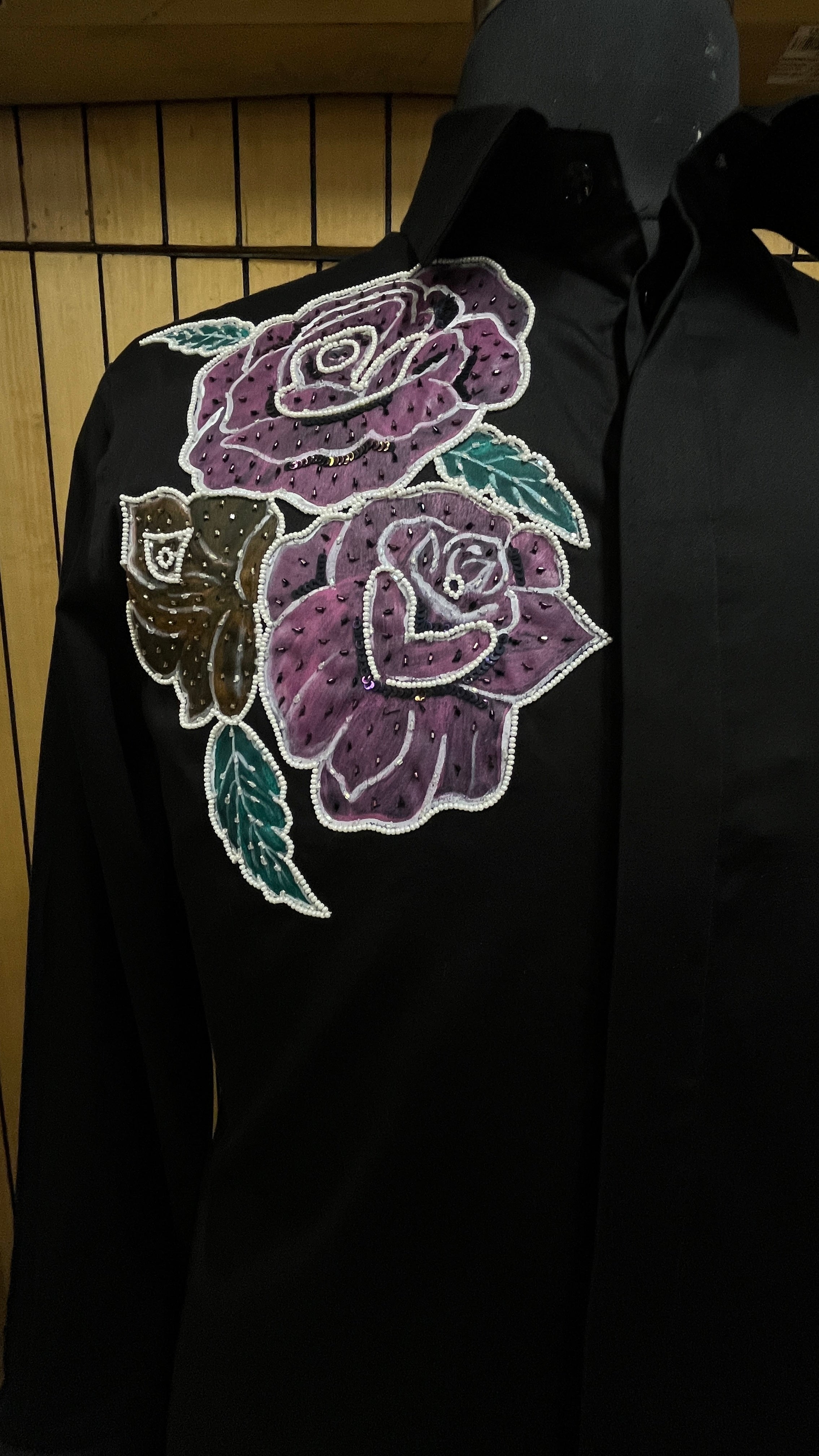 Black Floral Shirt