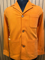 Orange Cuban Collar Shirt