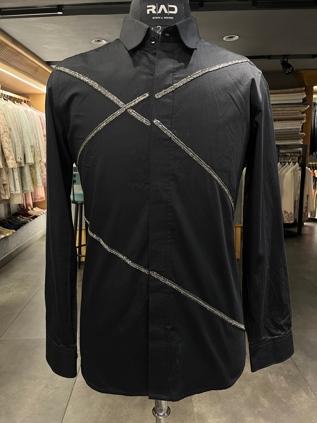 Black X-Line Designer Shirt