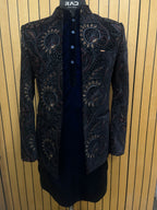 Midnight Regal Shrug Set