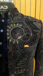 Midnight Regal Shrug Set