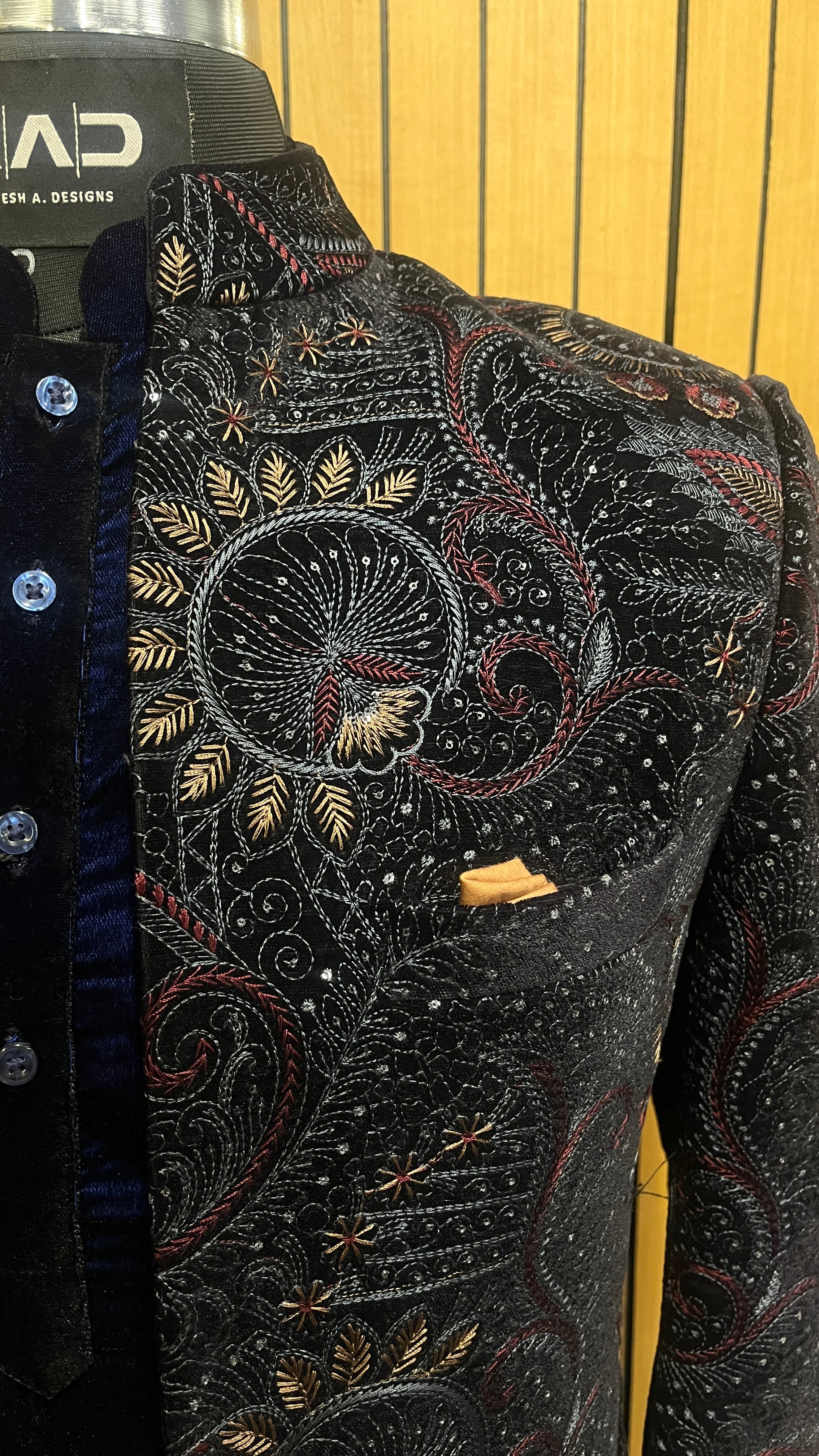 Midnight Regal Shrug Set