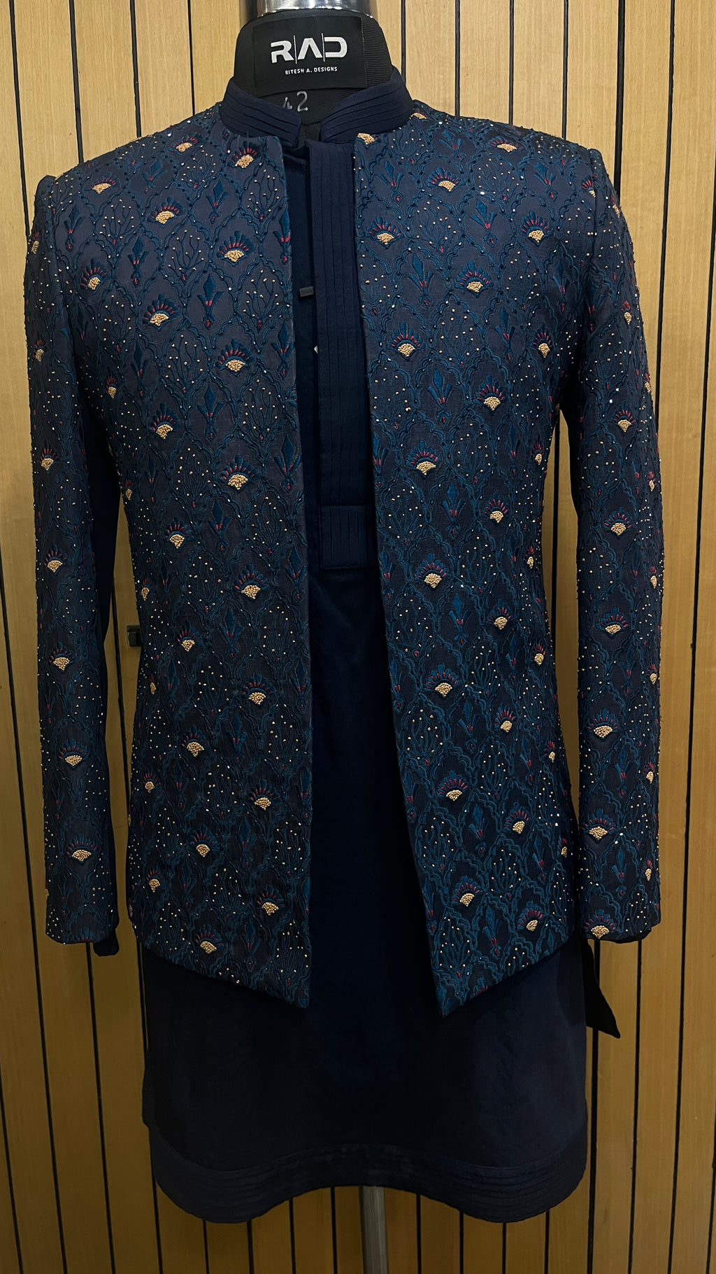 Royal Peacock Shrug Set