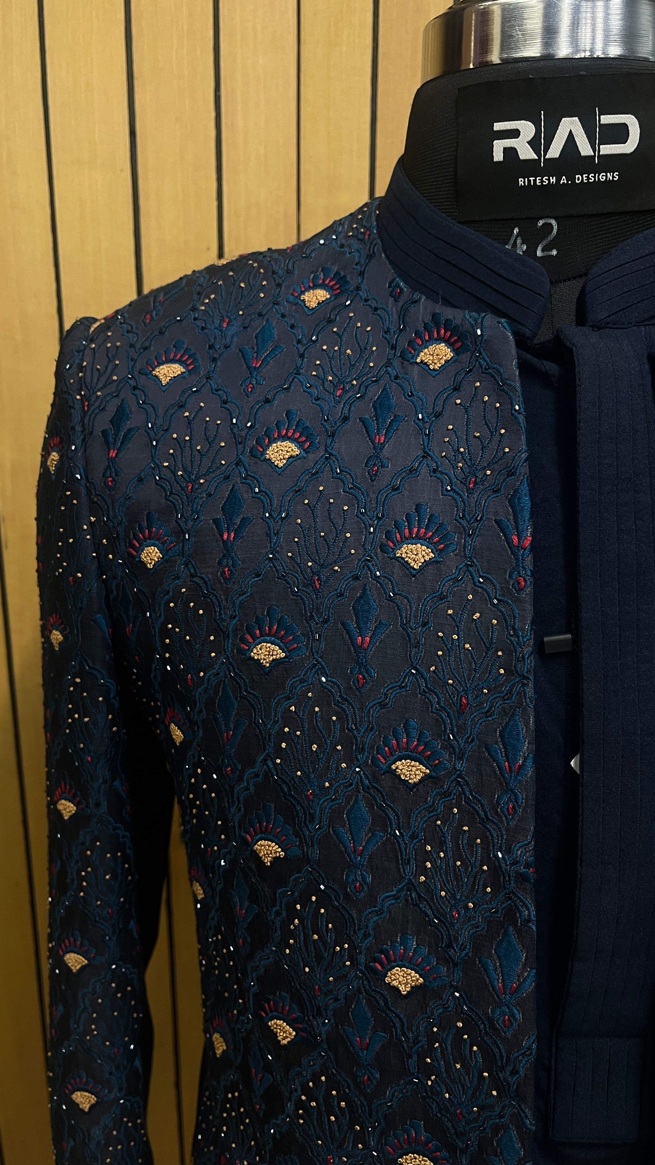 Royal Peacock Shrug Set