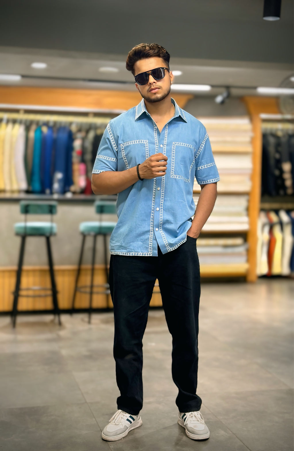Drift Blue Artisan Denim Shirt