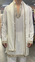Ivory Regent Handcrafted Kurta Set