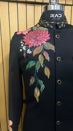 Noir Bloom Hand-Painted