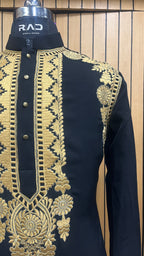 Royal Noir Handcrafted Kurta