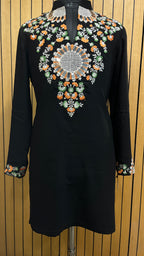 Black Blossom Kurta Set