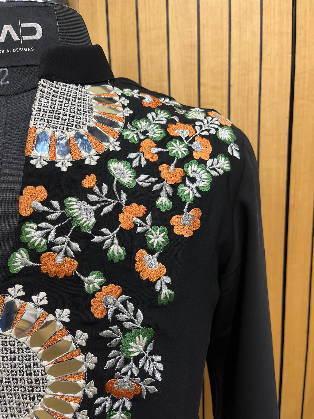 Black Blossom Kurta Set