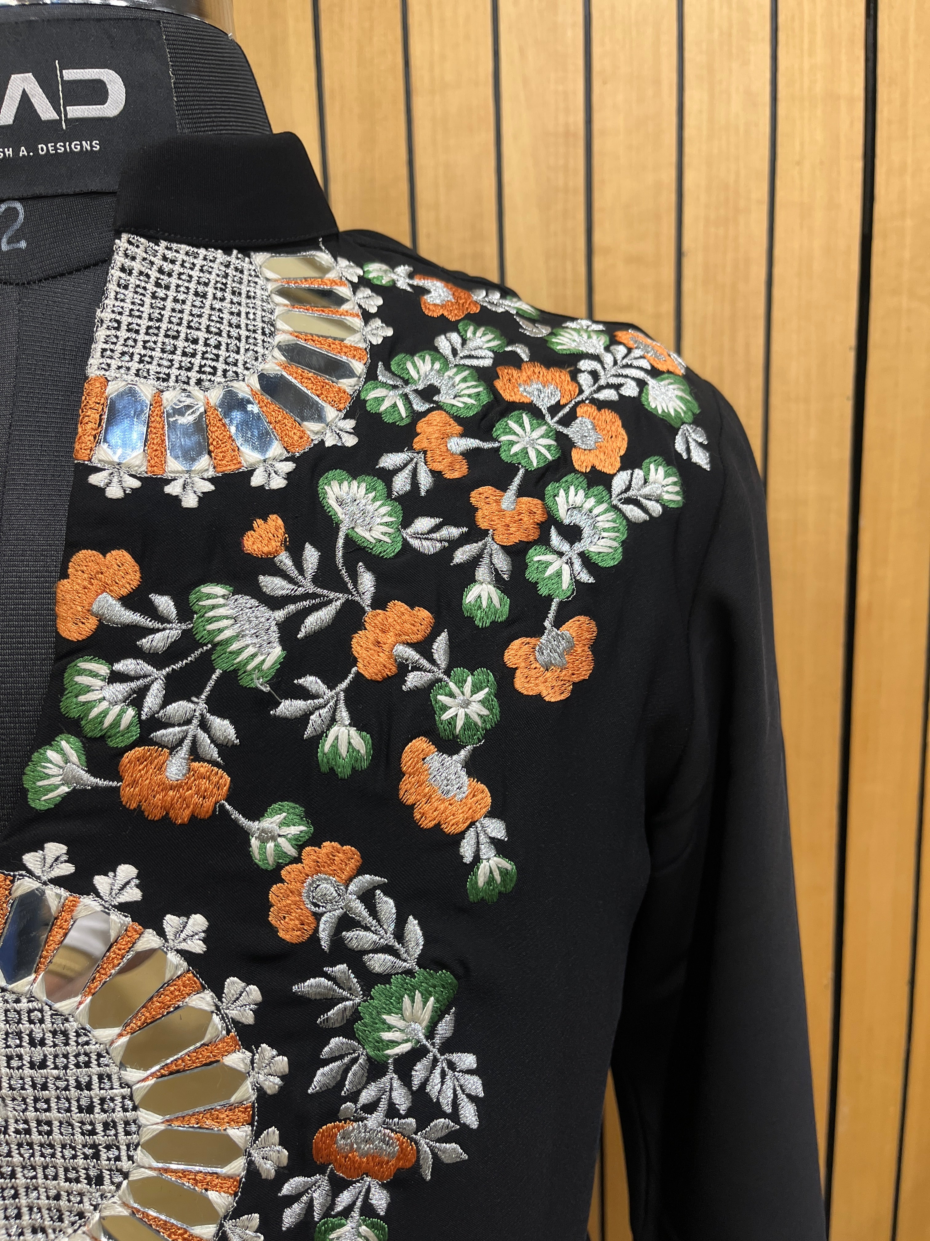 Black Blossom Kurta Set