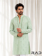 Mint Breeze Handcrafted Kurta