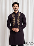 Royal Plum Handcrafted Kurta Set