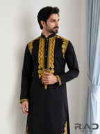 Royal Noir Handcrafted Kurta