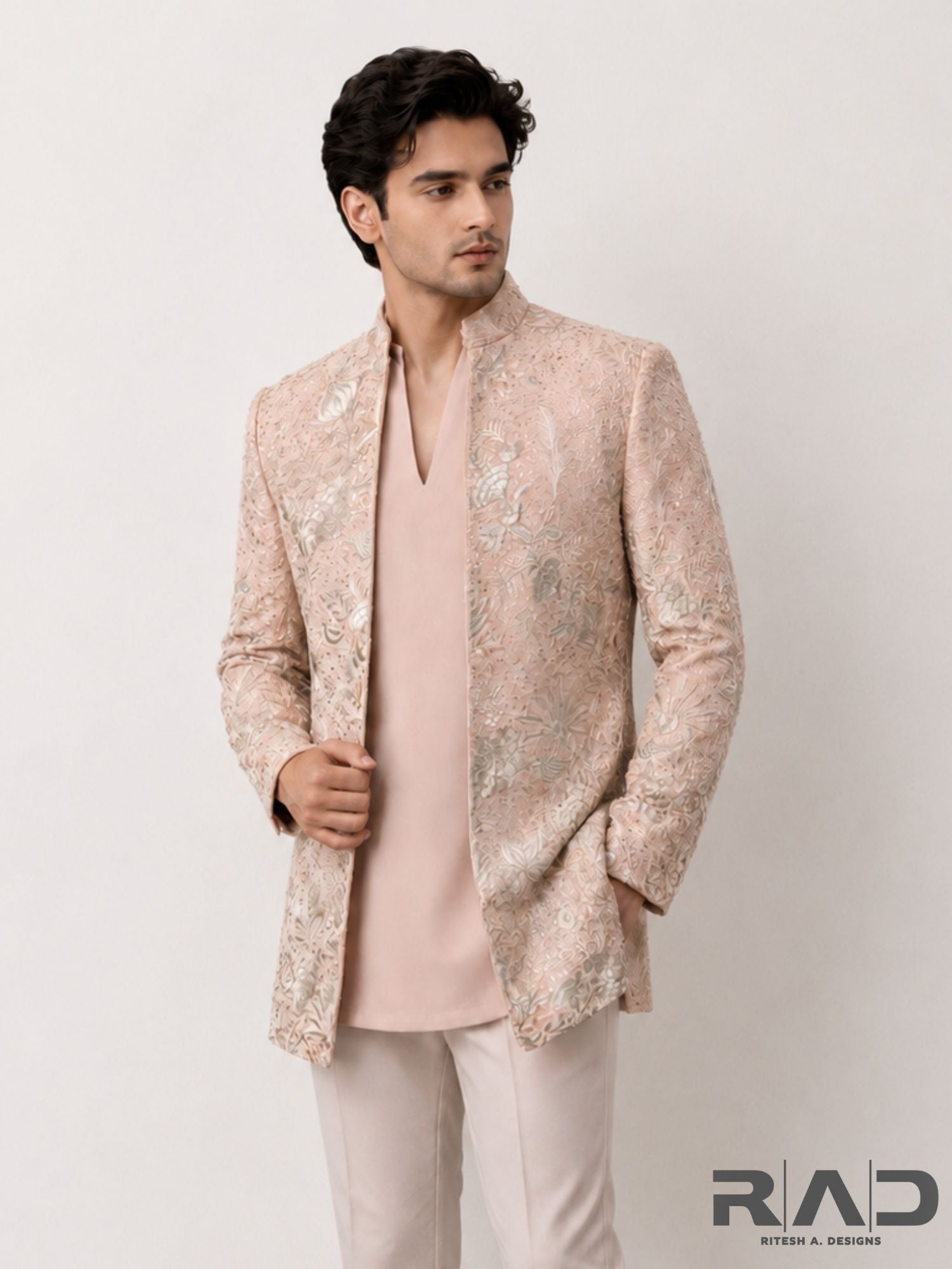 Heritage Embroidered Shrug Set