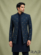 Royal Peacock Shrug Set