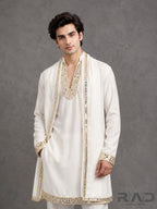 Ivory Regent Handcrafted Kurta Set