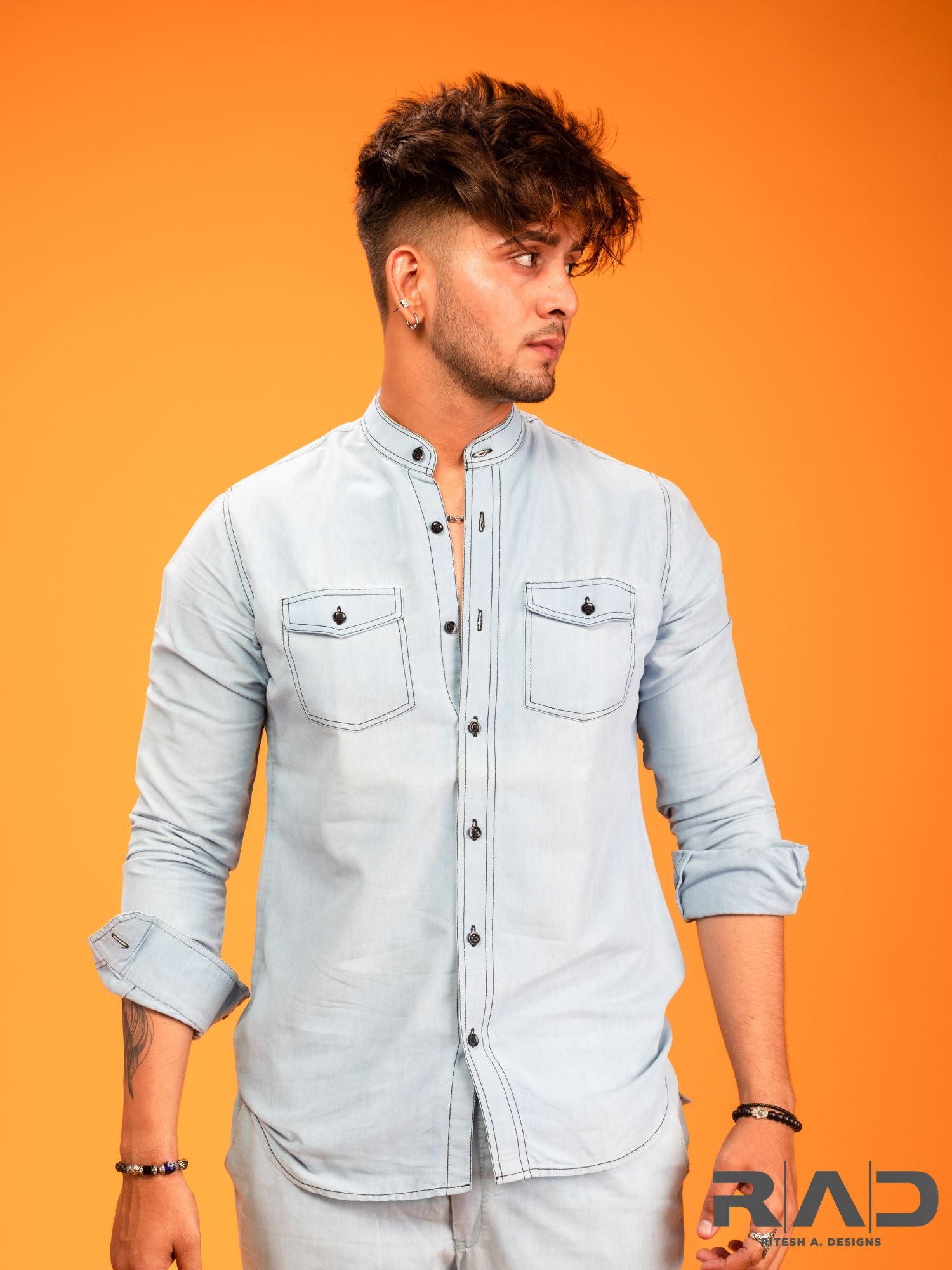 Sky Blue Denim Shirt