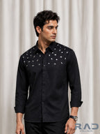 Black Embellished Shirt