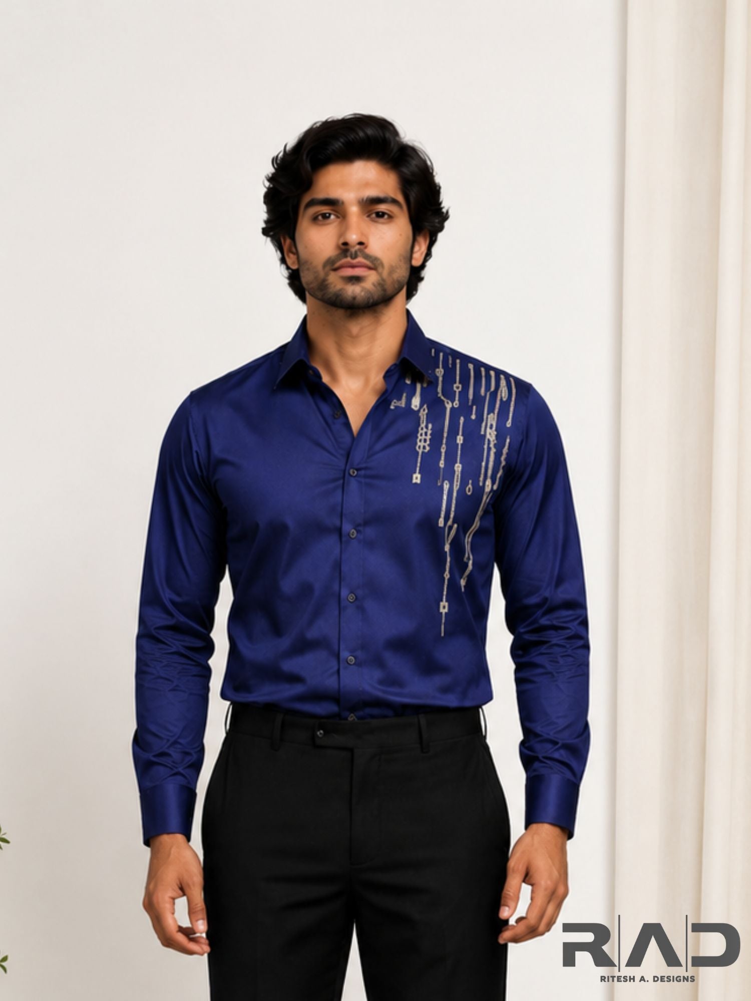 Blue Statement Shirt