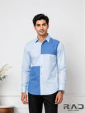 Dual Tone Blue Shirt