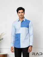 Dual Tone Blue Shirt