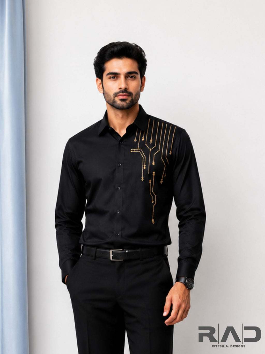Black Gold Circuit Shirt