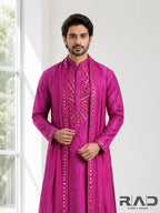 Fuchsia Royale Handcrafted Kurta