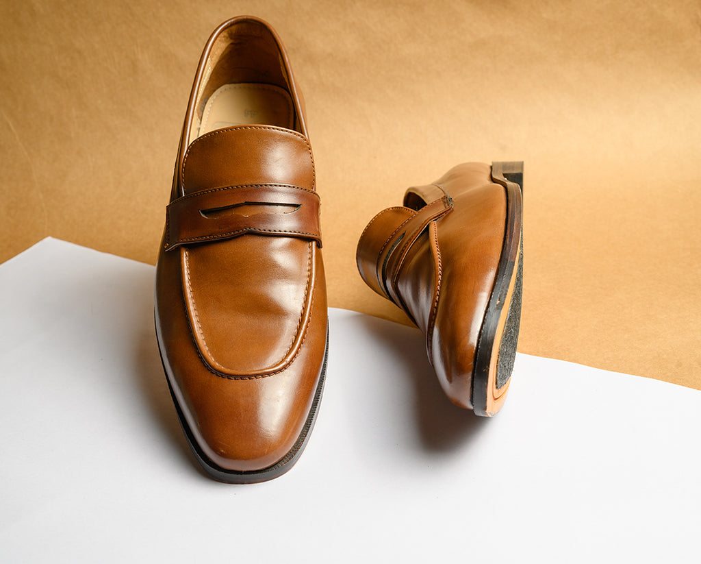Tan Bown Buckle Loafer