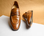 Tan Bown Buckle Loafer