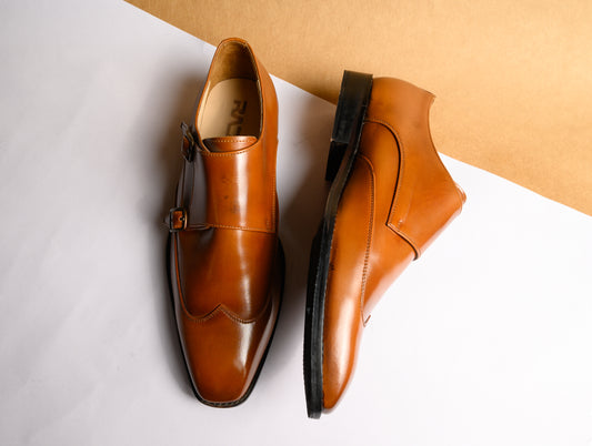 Tan Monkstrap