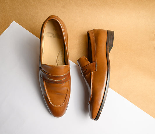 Tan Bown Buckle Loafer