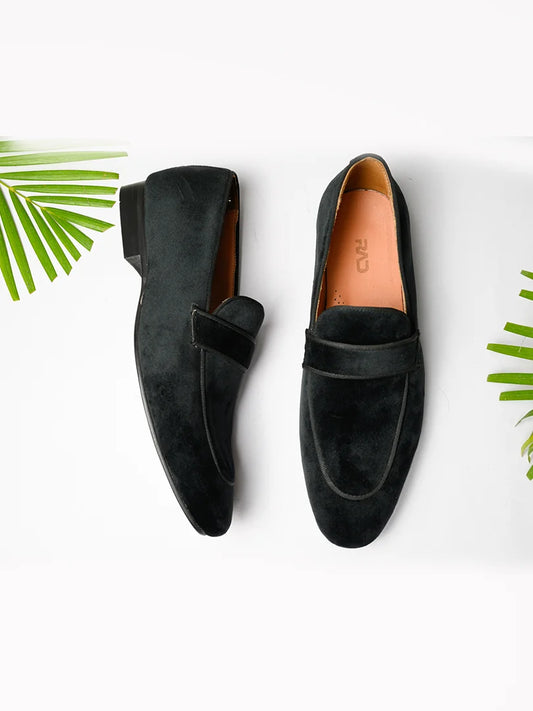 Black Suede Loafer