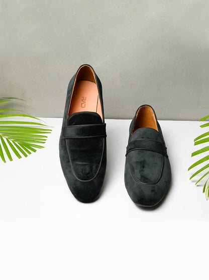 Black Suede Loafer