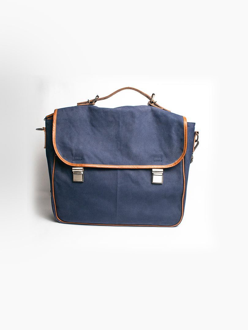 Canvas Blue Laptop Bag