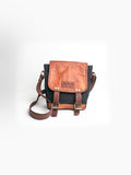 Canvas Black Sling Leather Bag