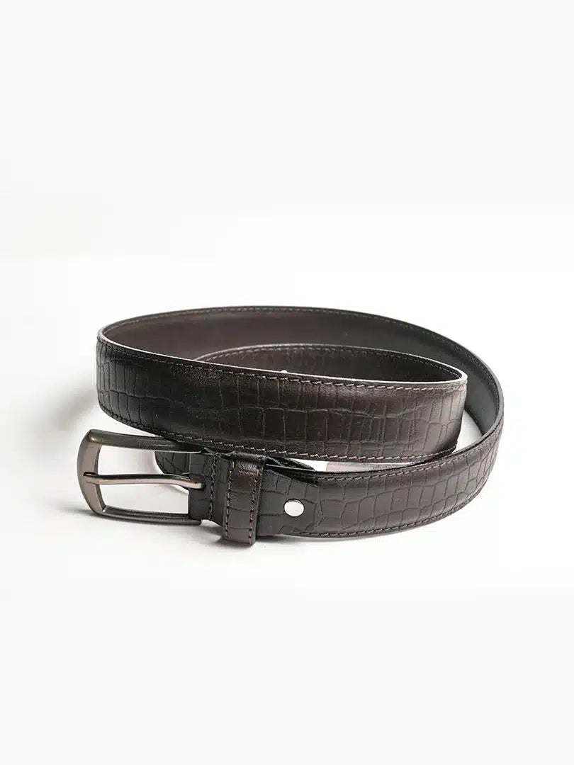 Crocodile Leather Belt